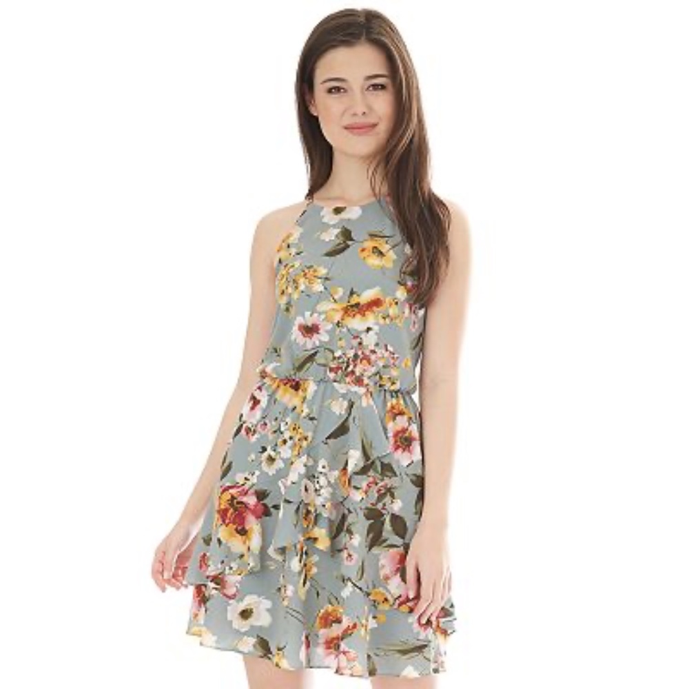 iZ Byer floral cocktail dress